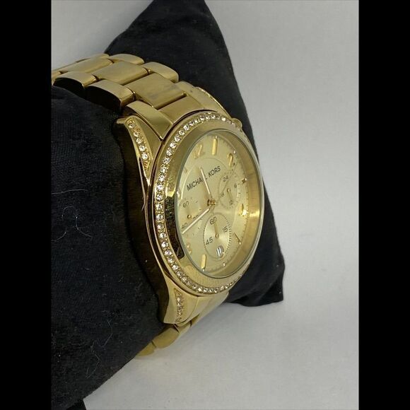 Michael Kors MK5166 Women's Gold Stainless Steel Analog Dial Quartz Watch MP58 - Picture 5 of 12